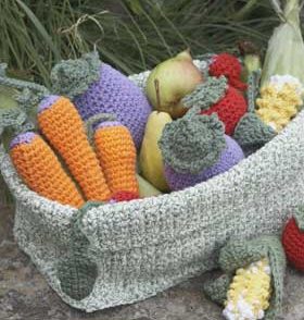 2 Strand Fold Basket Free Crochet Pattern