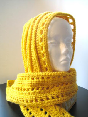 Aesthetic Hooded Scarf Free Crochet Pattern