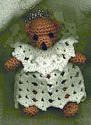 Angel Bear Ornament Free Crochet Pattern