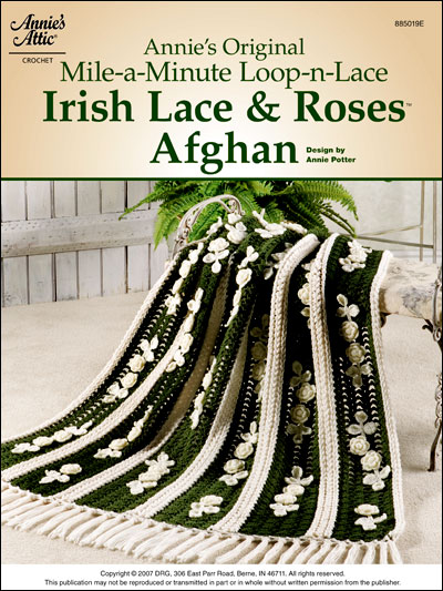 Annie's Irish Lace & Roses Afghan Free Crochet Pattern