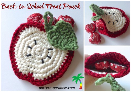 Apple Treat Pouches Free Crochet Pattern