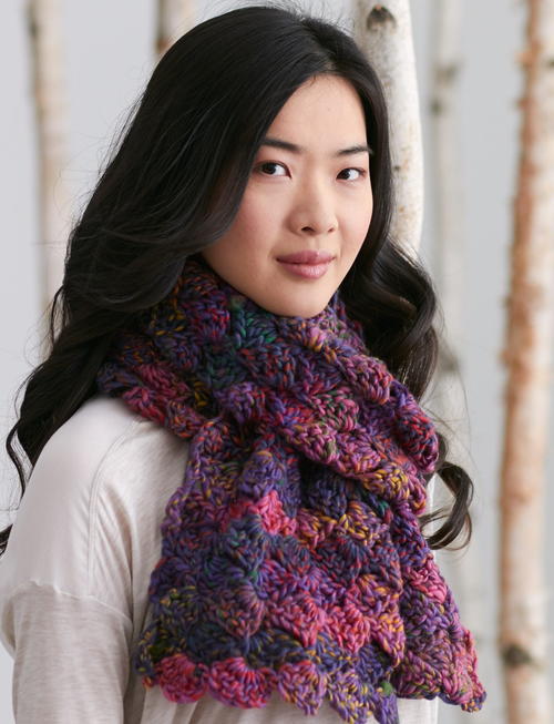 Aurora Borealis Scarf Free Crochet Pattern