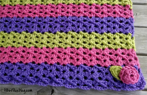 Baby Blanket Play Mat Free Crochet Pattern