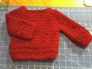 Baby Bumpy Sweater Free Crochet Pattern