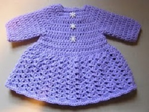 Baby Sweater Dress Free Crochet Pattern