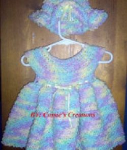 Baby's Summer Dress and Hat Free Crochet Pattern