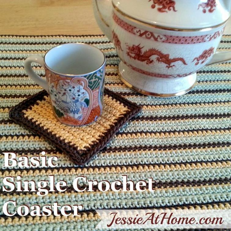 Basic Coaster Free Crochet Pattern