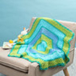 Beach Time Hexagon Blanket Free Crochet Pattern
