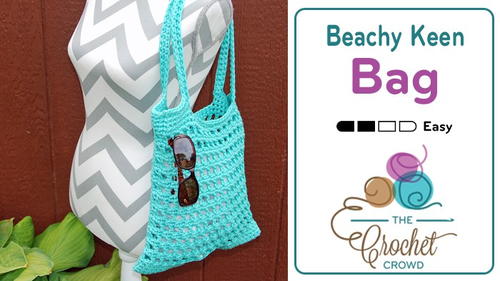 Beachy Keen Tote Bag Free Crochet Pattern