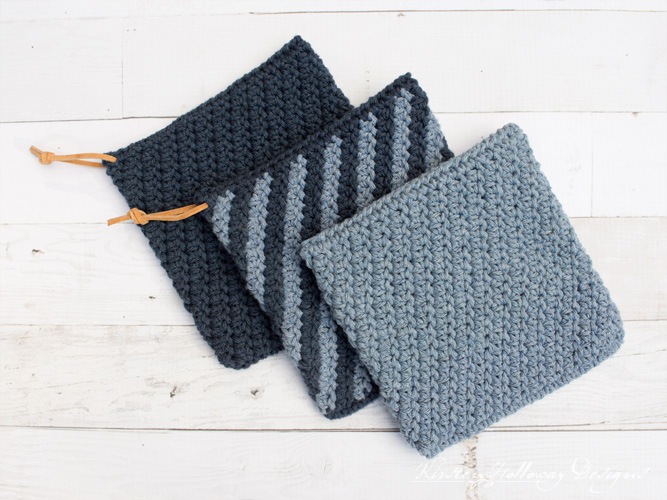 Blue Jean Potholder Free Crochet Pattern