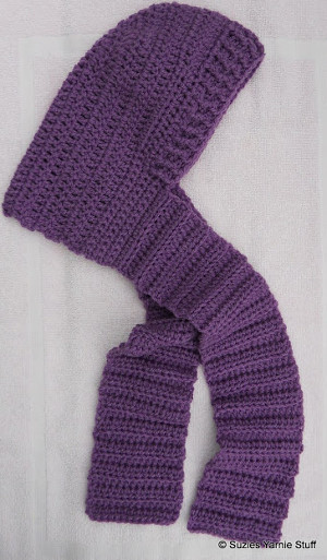 Blustery Day Hooded Scarf for Kids Free Crochet Pattern