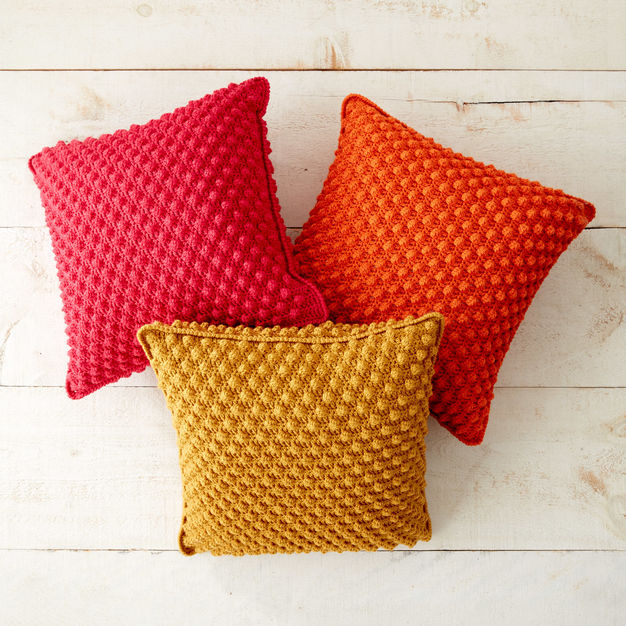 Bobble Pillow Free Crochet Pattern
