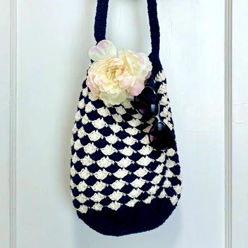 Boho Shell Stitch Beach Bag Free Crochet Pattern