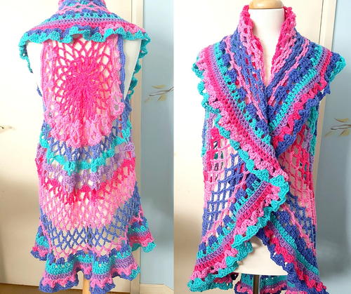Boho Vest Free Crochet Pattern