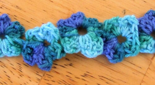 Bouquet of Flowers Hair Comb Free Crochet Pattern