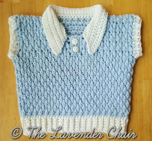 Brickwork Baby Vest Free Crochet Pattern