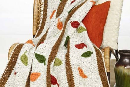Bright Falling Leaves Afghan Free Crochet Pattern