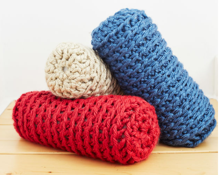 Bulky Bolster Pillow Free Crochet Pattern