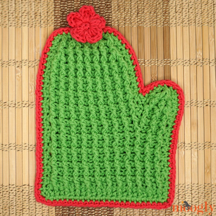 Cactus Potholder Free Crochet Pattern