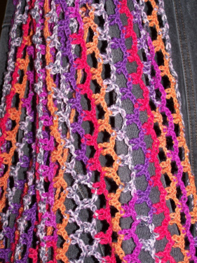 Chain Maille Scarf Free Crochet Pattern