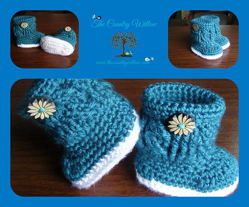 Charlotte Marie Booties Free Crochet Pattern