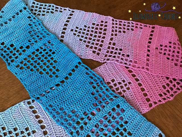 Chasing Triangles Scarf Free Crochet Pattern