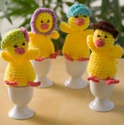 Chick Egg Cozy Family Free Crochet Pattern