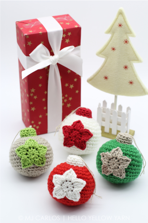 Christmas Baubles Free Crochet Patterns
