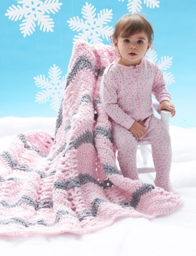 Chunky Cozy Baby Blanket Free Crochet Pattern