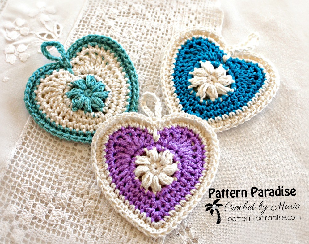 Classic Heart Sachet Free Crochet Pattern