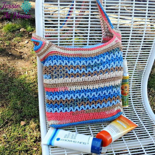 Coastal Paradise Beach Bag Free Crochet Pattern