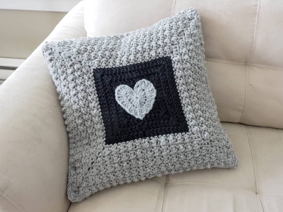 Cobble Stitch Pillow Free Crochet Pattern