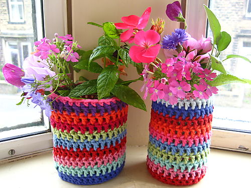 Colorful Jar Jacket Free Crochet Pattern