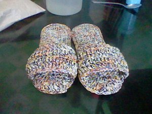Colorful Slippers Free Crochet Pattern