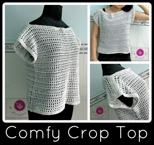 Comfy Crop Top Free Crochet Pattern