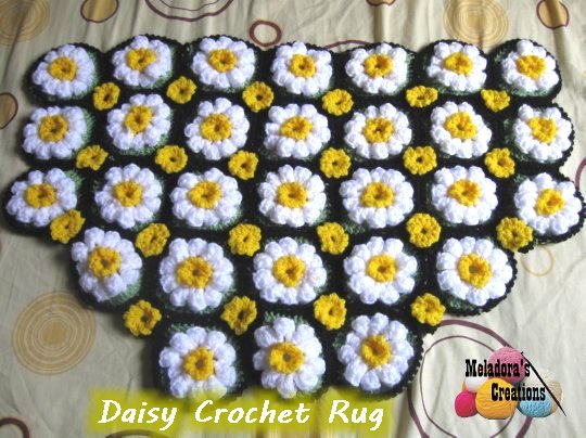 Daisy Rug Free Crochet Pattern