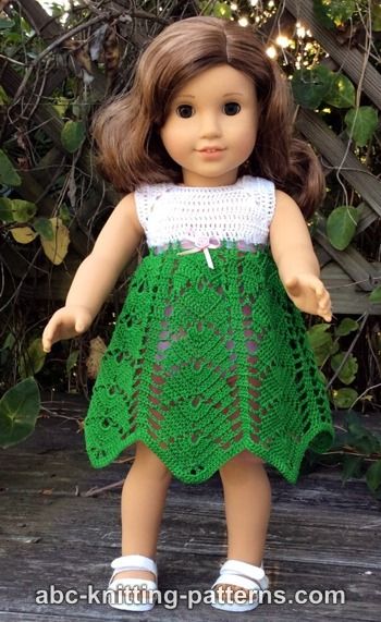 Doll Tropical Vacation Dress Free Crochet Pattern