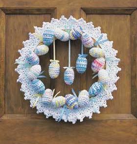 Easter Eggs Wreath Free Crochet Pattern