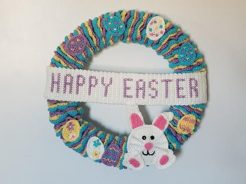 Easter Wreath Free Crochet Pattern