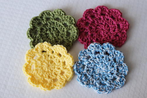 Easy 10 Minute Coasters Free Crochet Pattern