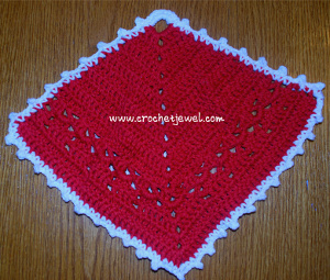 Easy Potholder Free Crochet Pattern