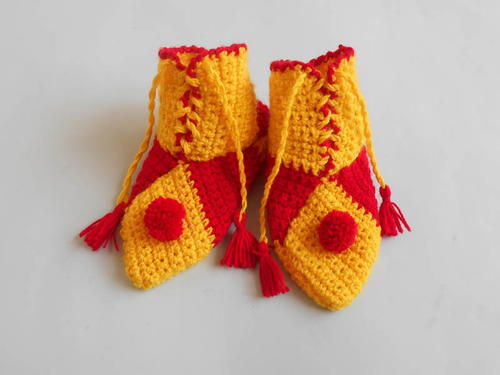 Easy Toddler Slippers Free Crochet Pattern