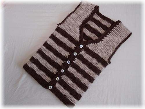 Easy Toddler Vest Free Crochet Pattern