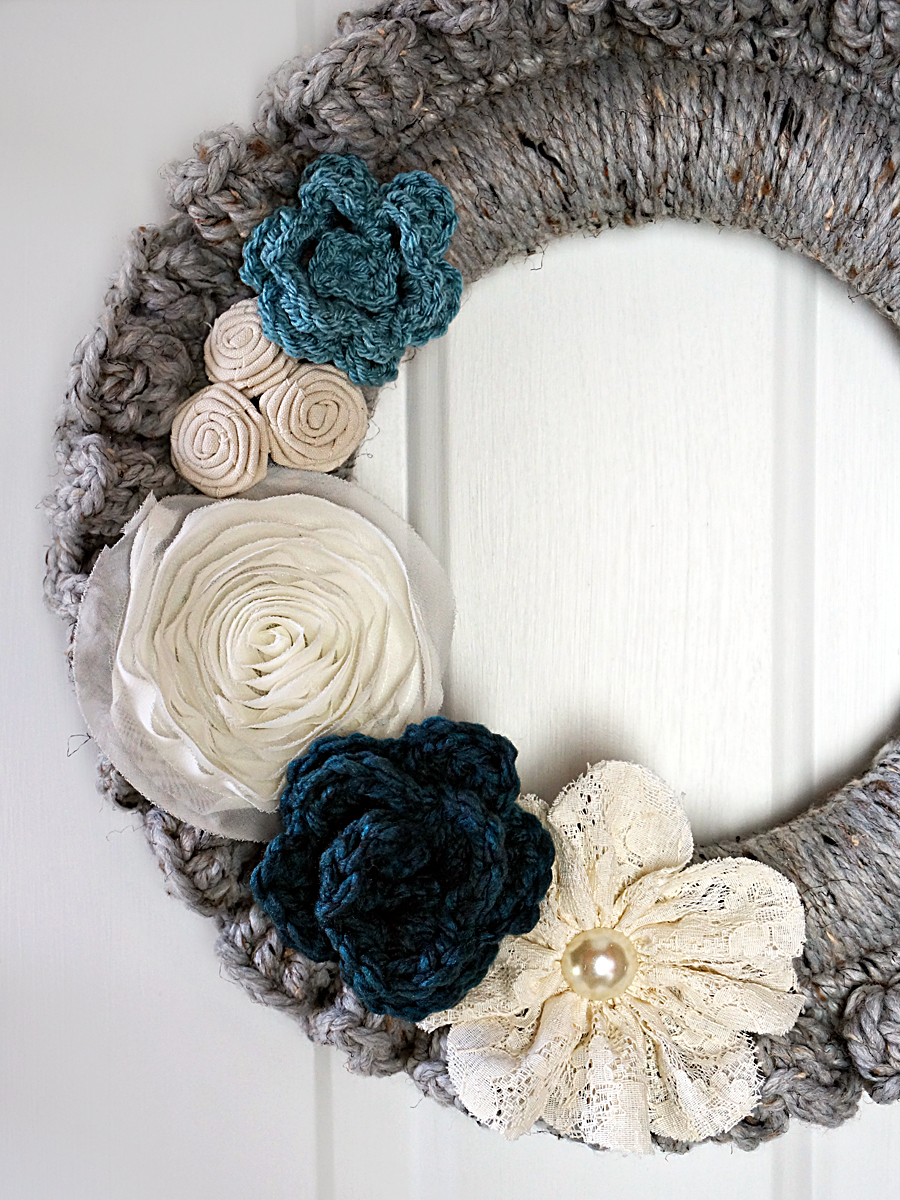 Elegant Fall Wreath Free Crochet Pattern