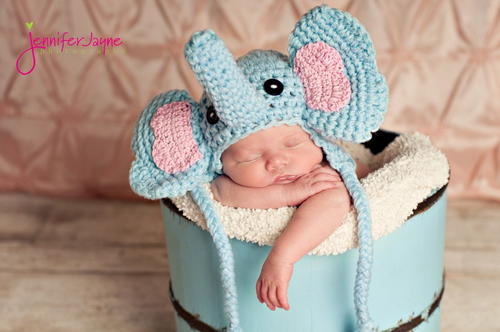 Elephant Baby Hat Free Crochet Pattern