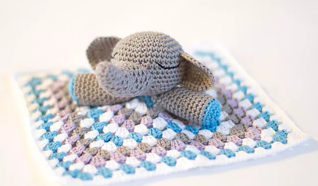 Elephant Snuggle Free Crochet Pattern