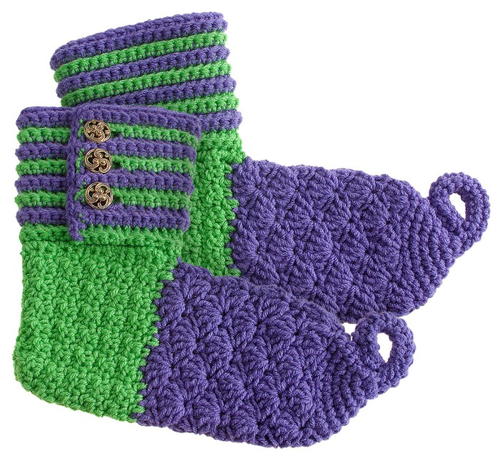 Elf Slippers Free Crochet Pattern