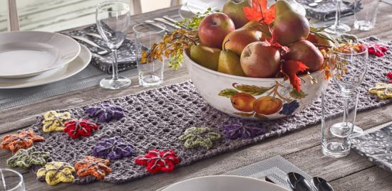 Fall Table Runner Free Crochet Pattern