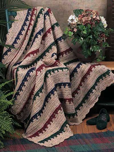 Falling Leaves Afghan Free Crochet Pattern