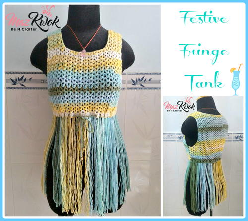 Festive Fringe Tank Top Free Crochet Pattern